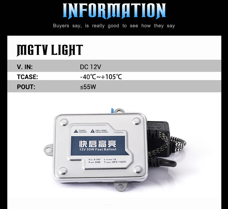 MGTV свет D2H 9012 H4 55 W автомобилей Ксеноновые лампы балласт 12 V быстро до Выделите ксенон лампы H1 H3 H7 H11 H8 H9 9005 9006