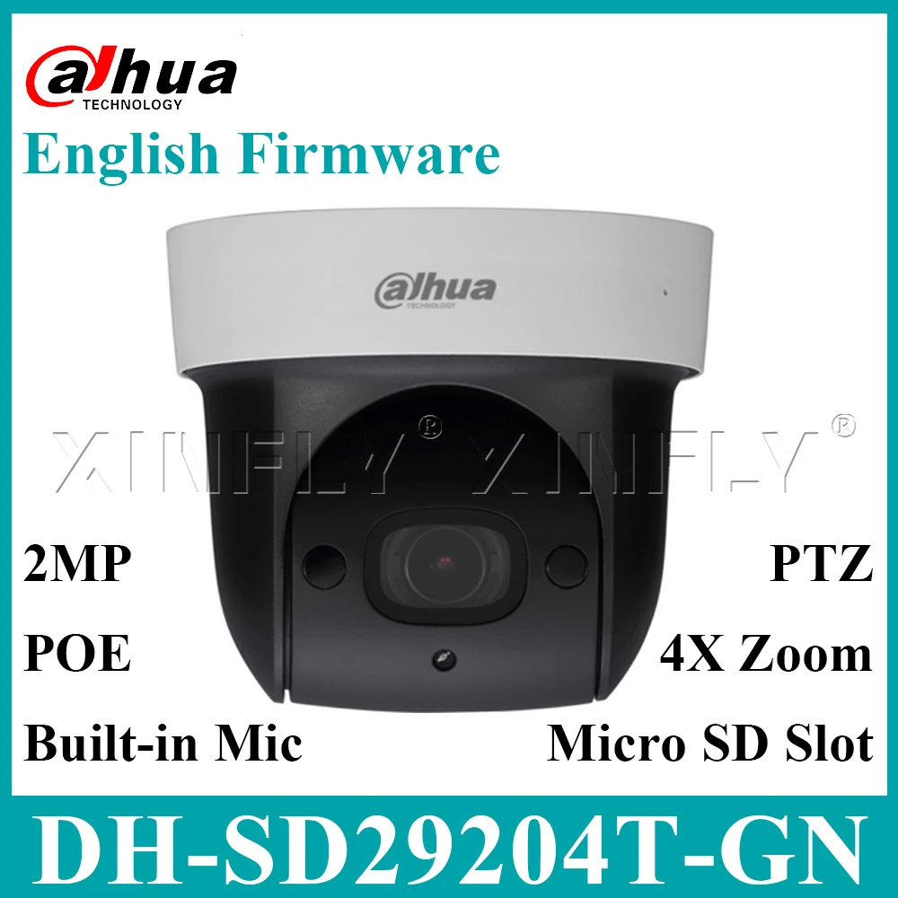 Dahua SD29204T GN 2MP PTZ камера 4X оптический зум POE Встроенный микрофон Обновление от SD22204T