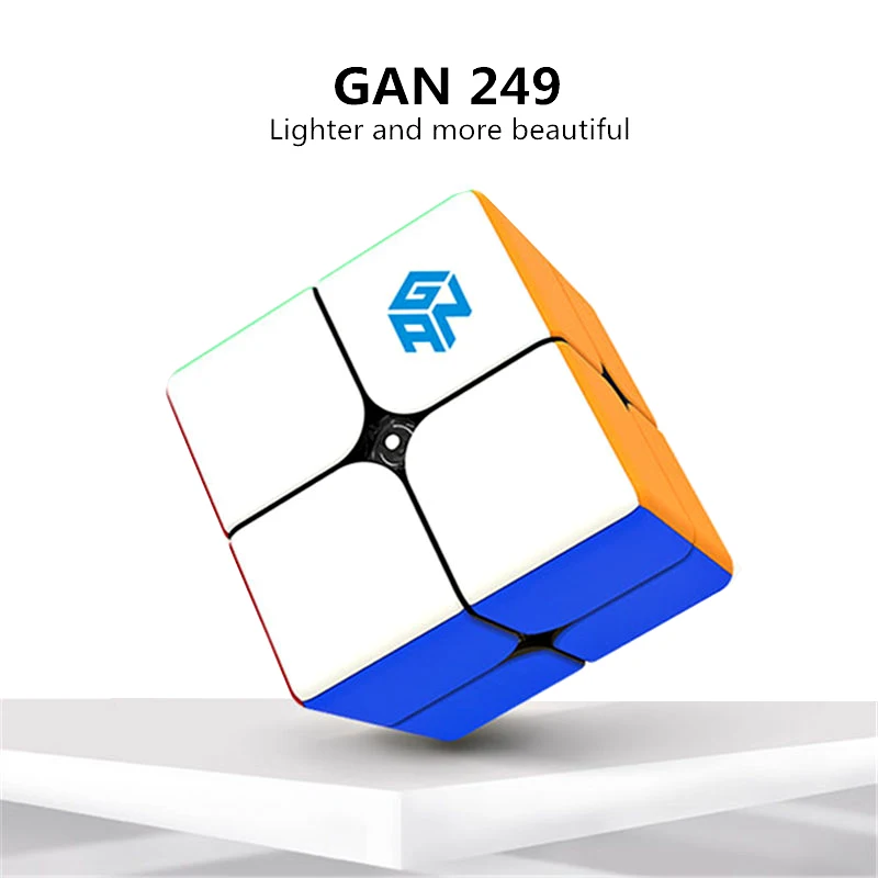 Gan249 V2 M 2x2x2 магнитные магические кубики Stickerless GAN 249 Карманный куб профессиональные магниты головоломка скоростной куб игрушки Gans