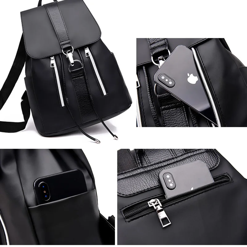 Женский рюкзак в простом стиле вместительная водонепроницаемая сумка на плечо