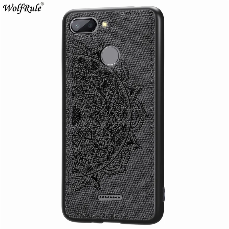 Black Чехол для Xiaomi Redmi 6, Redmi 8A, 8, 7, 7A, Pocophone F1, бампер для телефона, TPU, тканевый чехол для телефона ss, для Xiaomi Redmi 6A, чехол - Цвет: Black