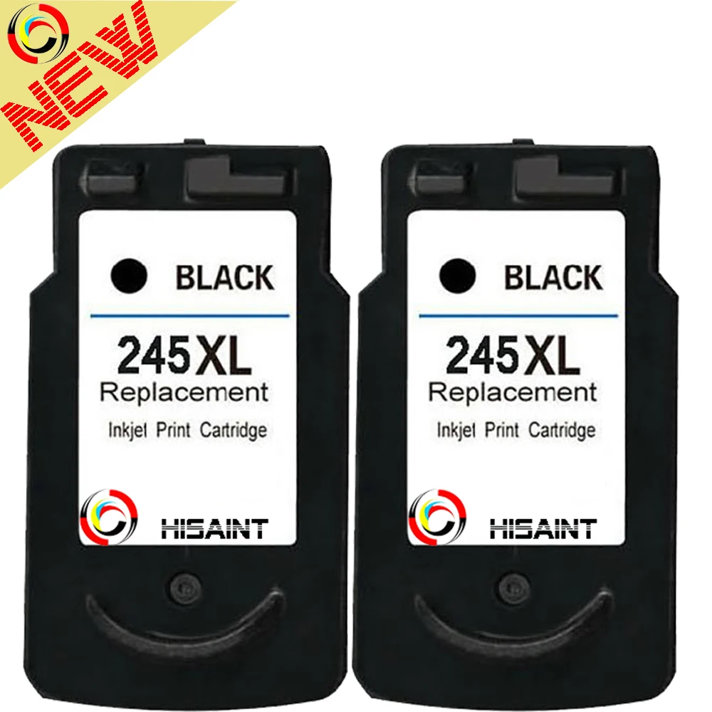 Чернильный картридж 2PK hisaint для Canon PG 245XL PG245 высокопроизводительный черный