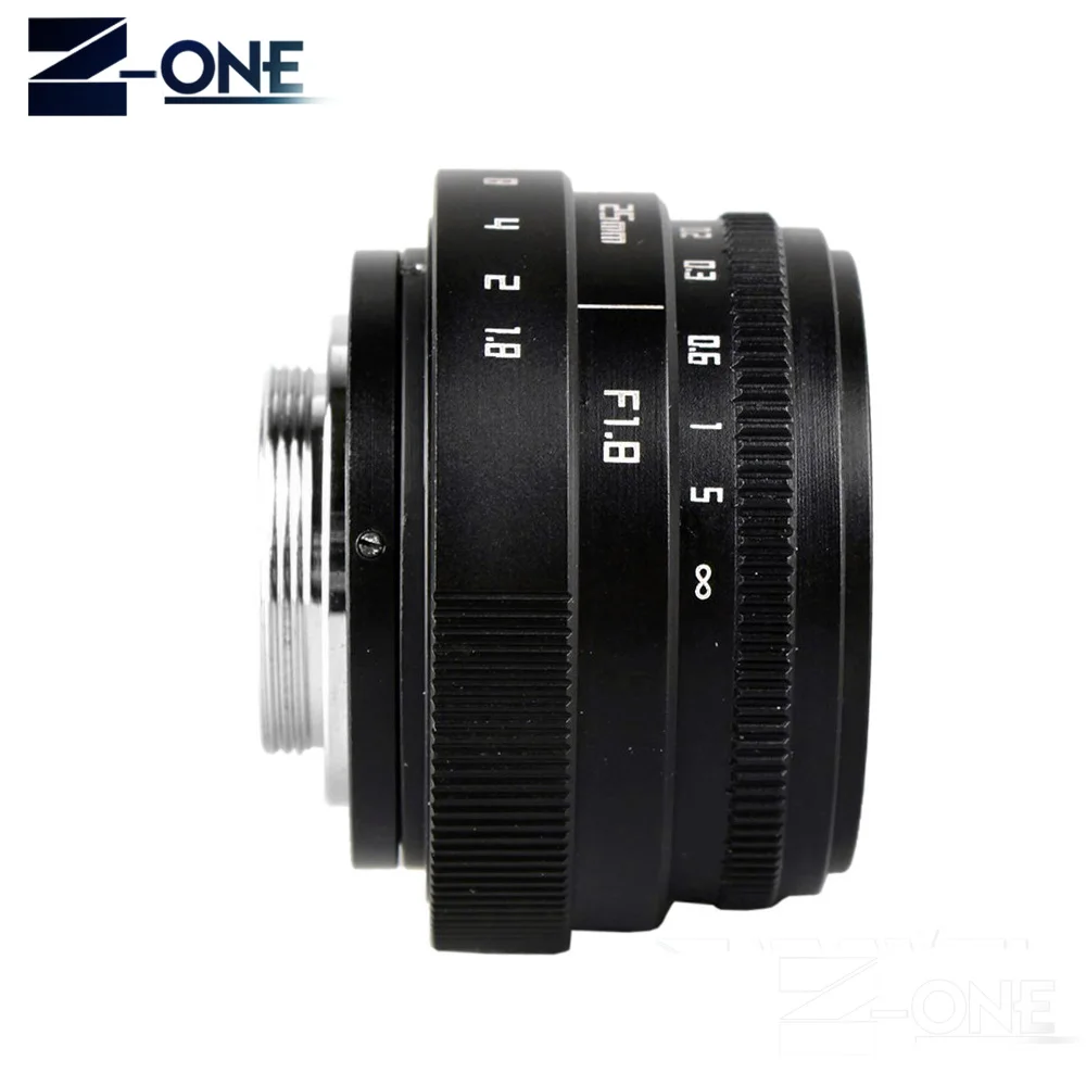 25 мм F1.8 ТВ объектив для камеры видеонаблюдения Объектив C mount + бленда объектива
