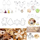 Рождественская форма для печенья из нержавеющей стали, форма для конфет, печенья, инструменты для приготовления пищи, украшение для торта, печенье, печенье, топперы для кексов