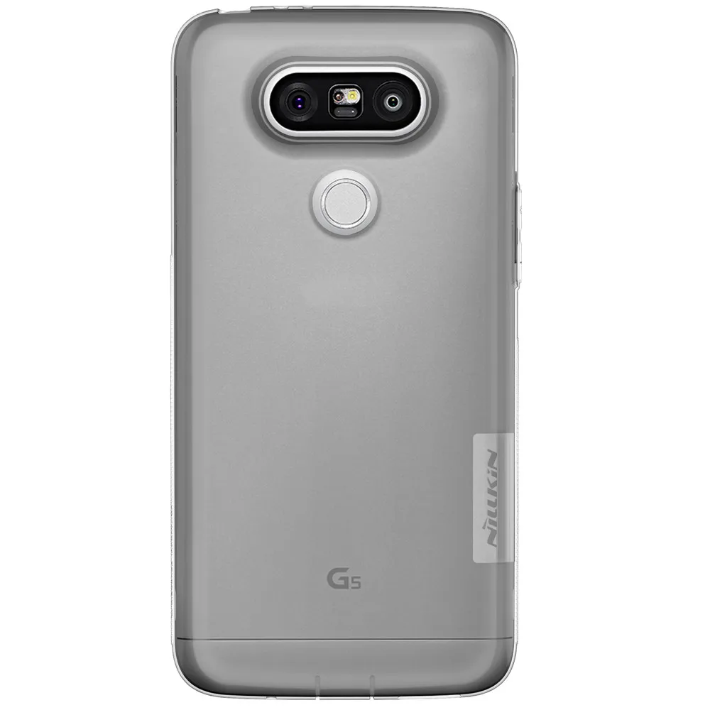 Серый цвет для lg g5 5.3 дюймовый обложка nillkin природа прозрачный ясно мягкий силикон