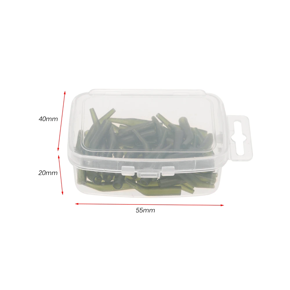 50 шт./лот крючок для ловли карпа рукав волос леска выравнивающие рукава мягкие