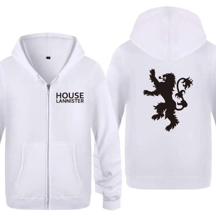 Для мужчин с капюшоном Игра престолов House Lannister Толстовки принтом хлопковая