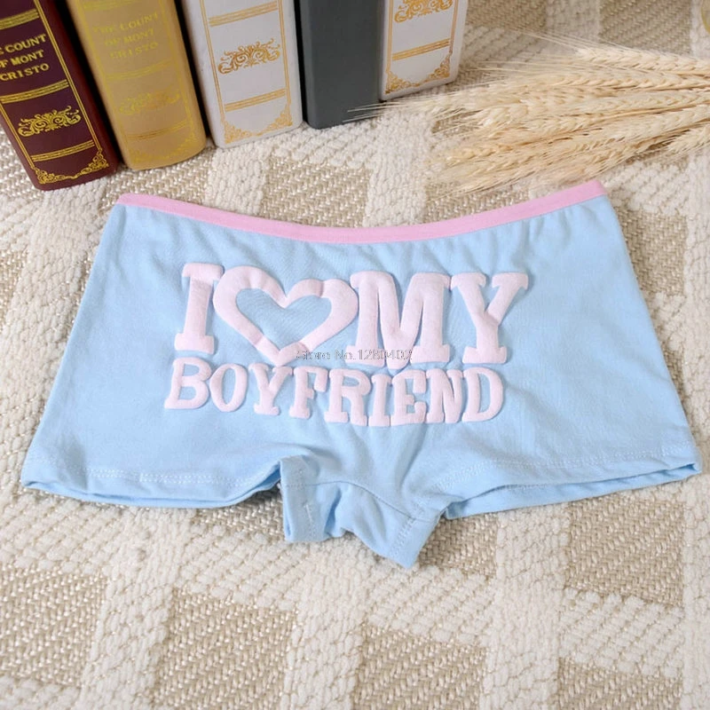 &quotI Love My Boyfriend&quot печатные хипстерские характерные женские трусы-шорты высокого