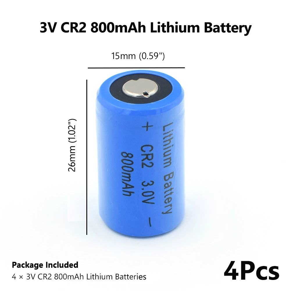 Перезаряжаемые Li Po литий полимерные 3 в CR15H270 батареи большой емкости CR2 литиевые