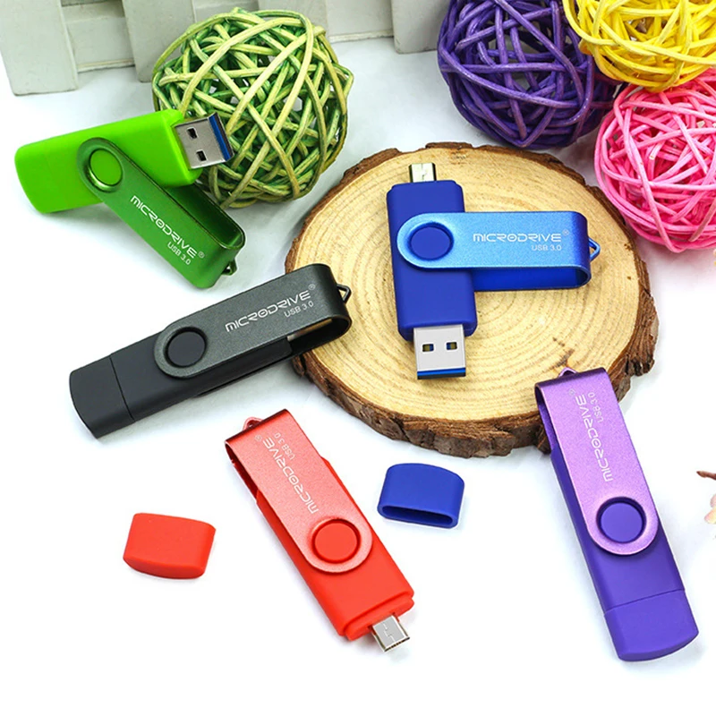 OTG USB флэш-накопитель cle usb otg u диск 32g для телефона Android ручка-накопитель флеш-накопитель USB 3,0 металлические устройства для хранения