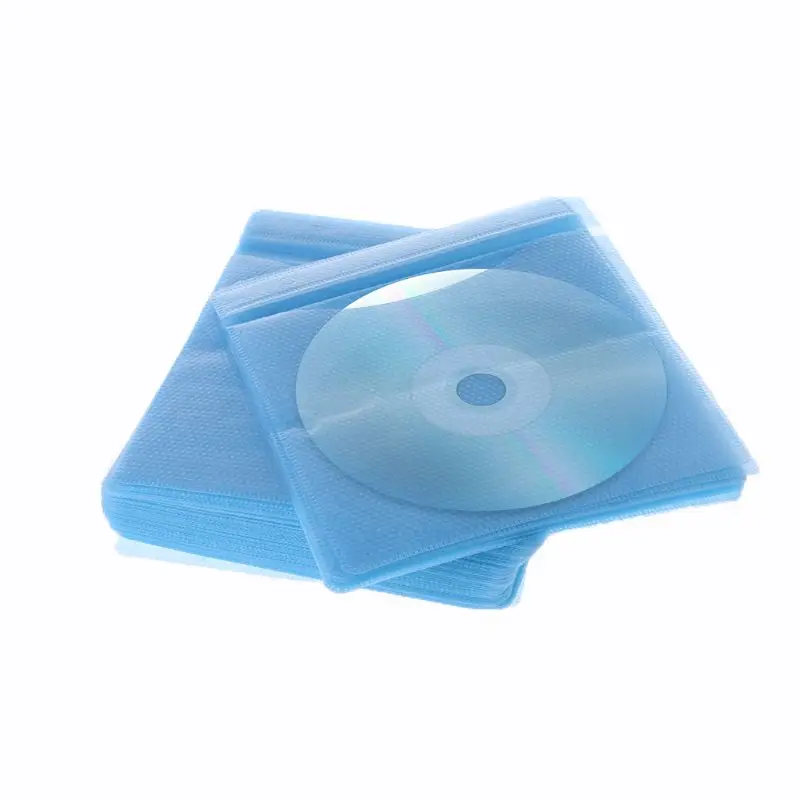 100 шт CD DVD двухсторонняя крышка чехол для хранения PP сумка рукав держатель