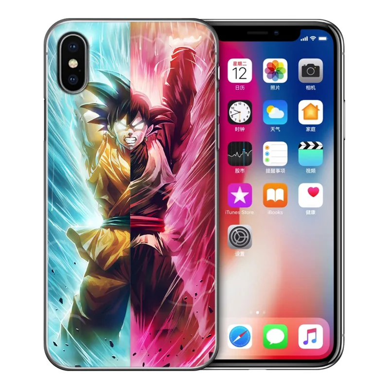 Чехол для телефона чехол iPhone 5 5S SE 6 6S 7 8 X XS Max XR Plus из мягкого ТПУ силикона Dragon Ball Goku