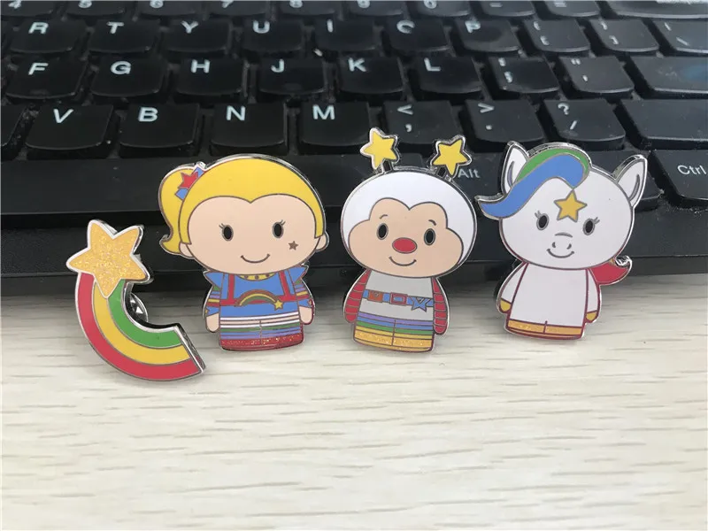 Hallmark значки Itty Bittys Rainbow Brite Twink Starlite Horse 4 шт. в комплекте новые свободные|Куклы| |