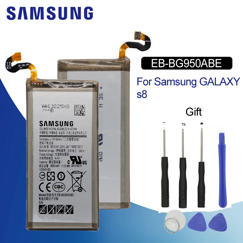 Аккумулятор для samsung G950 EB-BG950ABE 3000 мАч для samsung Galaxy S8 G9500 SM-G950U G950A G950F Сменный аккумулятор для телефона