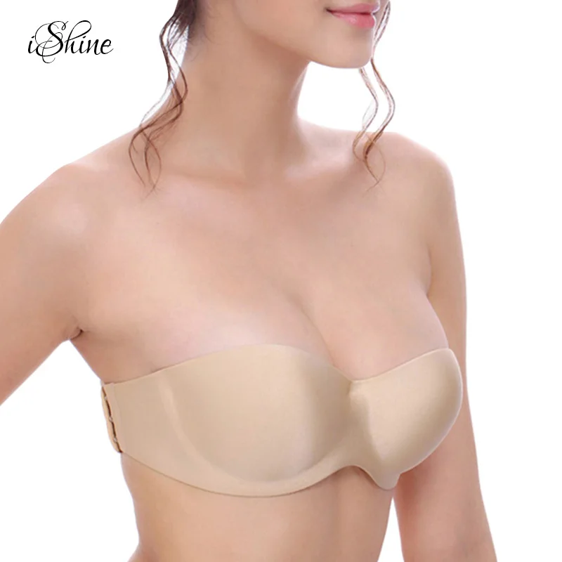 Женское Сексуальное белье Sotft половина чашки без бретелек бюстгальтеры с