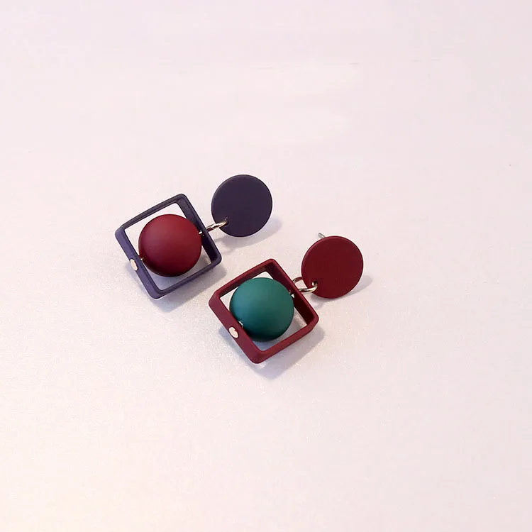 Модные серьги KNOCK карамельных цветов для женщин ювелирные изделия в стиле ретро |