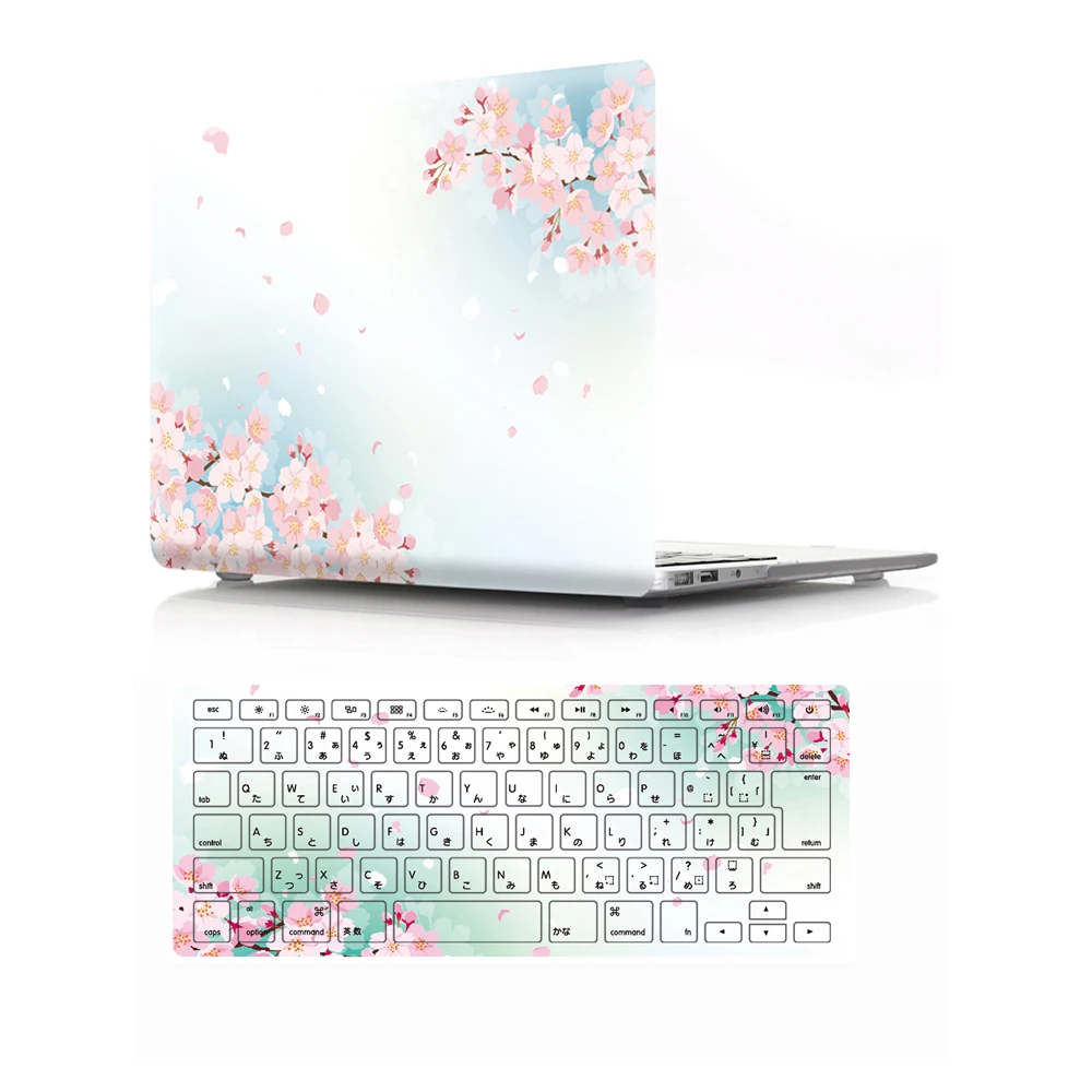 Твердый пластиковый чехол Cherry Blossom для Macbook Air 11 13 Pro 15 Retina 12 &quotдля ноутбука Touch bar +