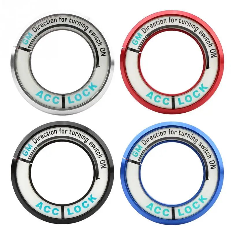 Автомобильная светящаяся наклейка на зажигание переключатель кольцо круг Ключ отверстие крышка отделка