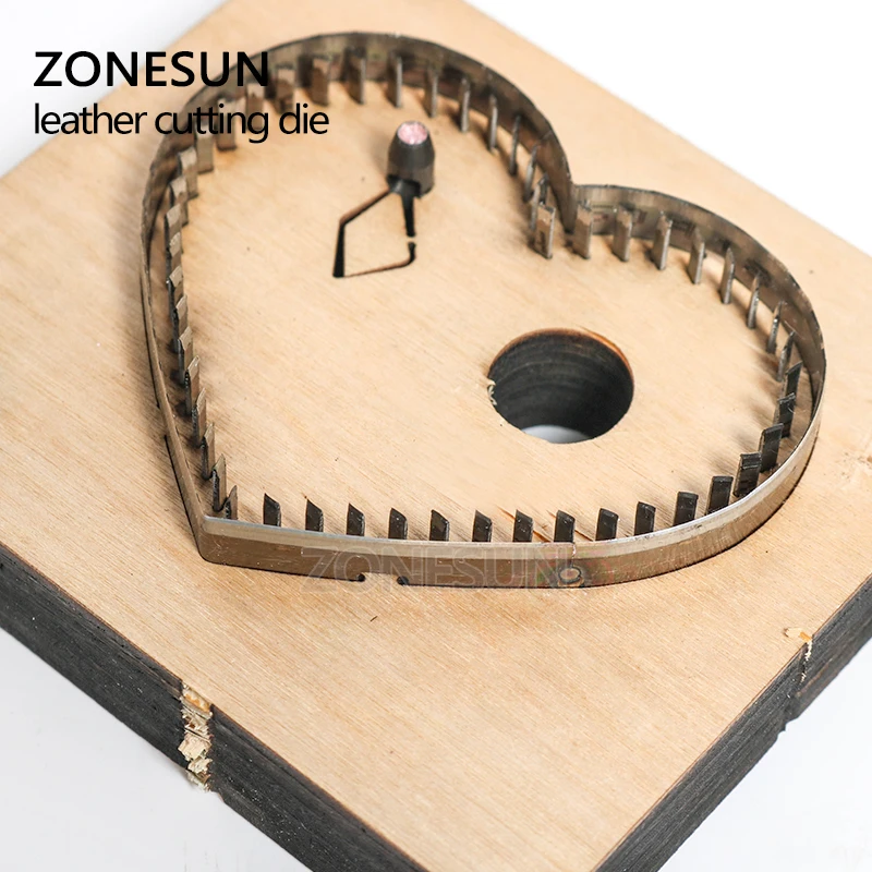 Штамповочный Инструмент ZONESUN в форме сердца аксессуары для сумок инструмент