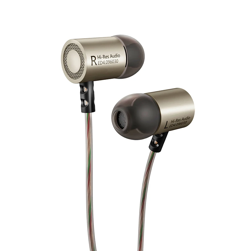 KZ ED4 Металл стерео Наушники с HD Микрофон для телефона HiFi гарнитура бас ухо