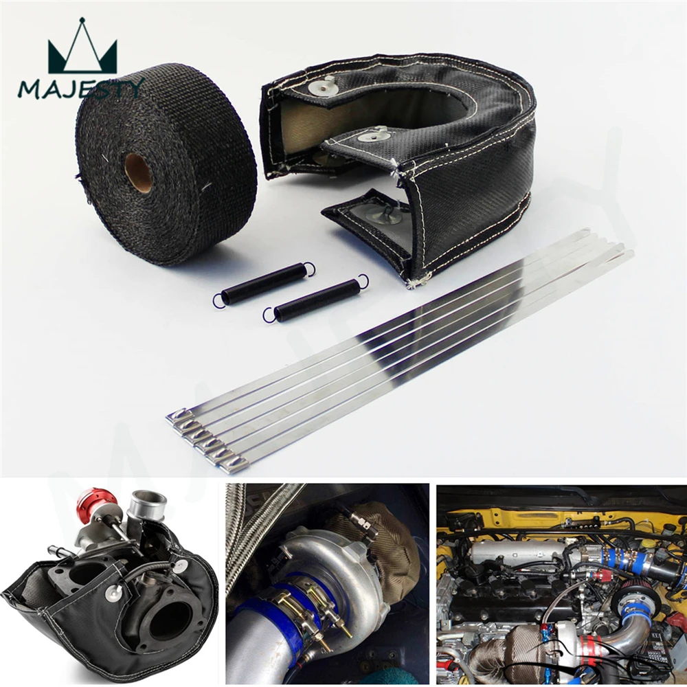 Теплозащитное покрывало T25 Turbo + 2 Дюймовая накидка на трубу с застежкой молнией| |