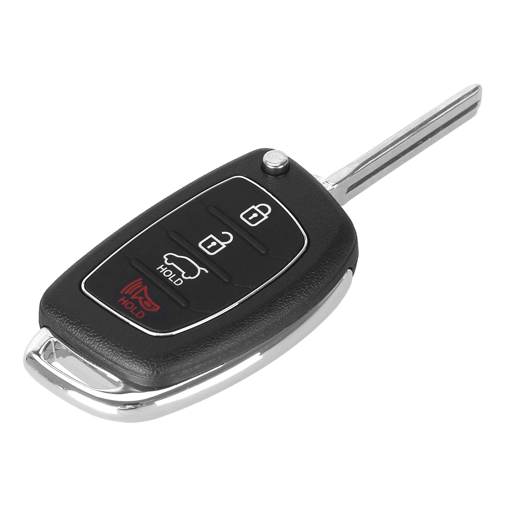 Раскладной чехол KEYYOU с 4 кнопками для HYUNDAI Mistra Santa Fe Sonata Tucson Accent I30 I40 I45|for hyundai key|case