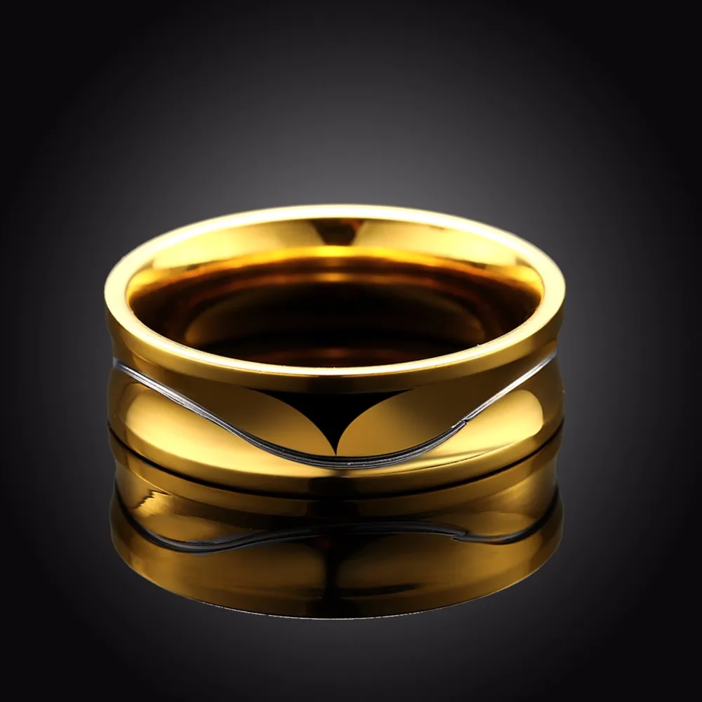 2017 Fashion цвет золотистый из нержавеющей стали участником мужчины кольцо модный