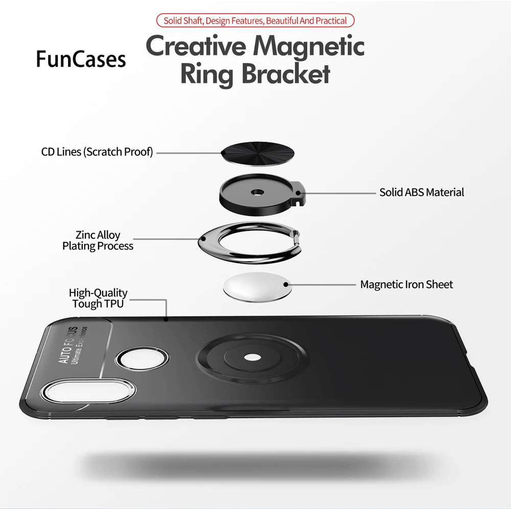 Чехол Pocophone F1 для Xiaomi mi 8 Lite чехол с силиконовым кольцом на магните Xio SE 6 Max 3 Red Note Pro 7