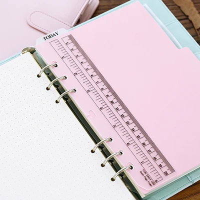 Блокнот Filofax с отрывными листами a5 a6 листьями Закладка сегодня чибан ПВХ линейка