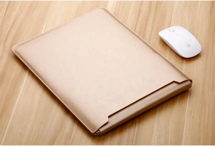 Мягкая сумка для ноутбука с мышкой, чехол для Xiaomi MacBook Air 11,6 12 13, чехол retina Pro 13,3 15 15,6, модная кожаная сумка для ноутбука