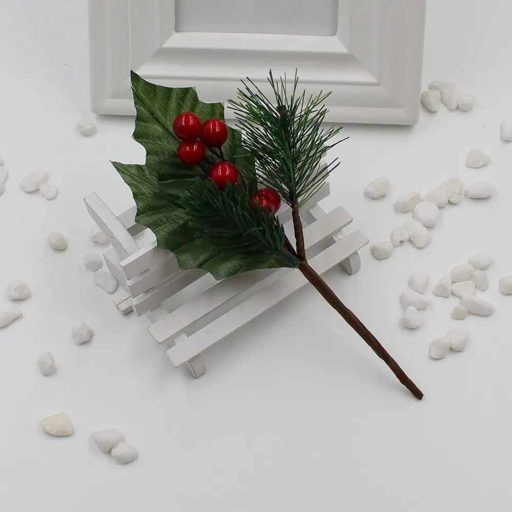 2017 Горячие 5 шт Искусственные тычинки цветы ветка жемчуг смешанные ягоды DIY