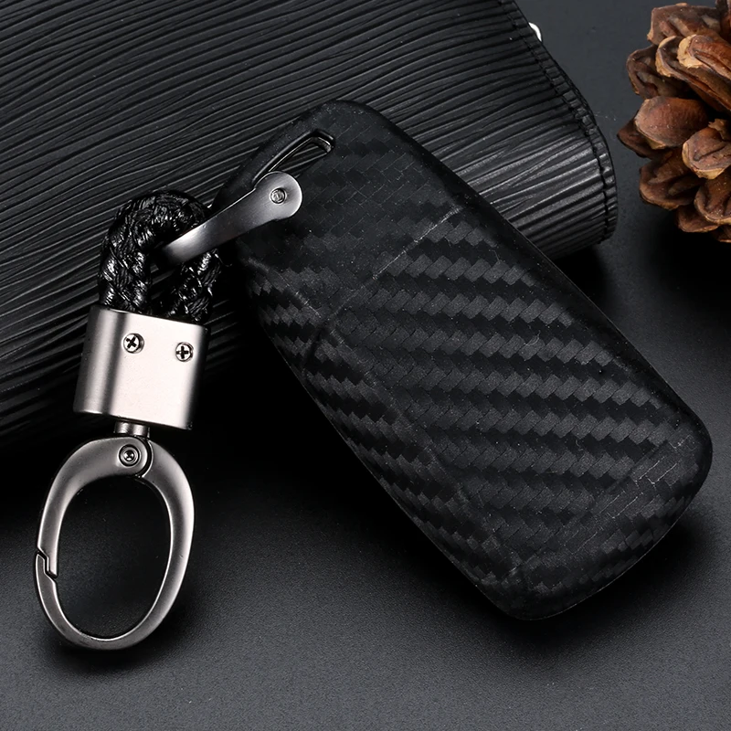 Силиконовый чехол для ключей из углеродного волокна AUDI A4 B9 Q5 Q7 TT TTS 8S 2016 2017