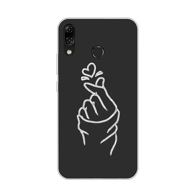 As picture showing Мягкий ТПУ чехол для Asus Zenfone 5z ZS620KL, матовый чехол с рисунком для Asus Zenfone 5 ZE620KL, чехол s, милый чехол с котом - Цвет: As picture showing