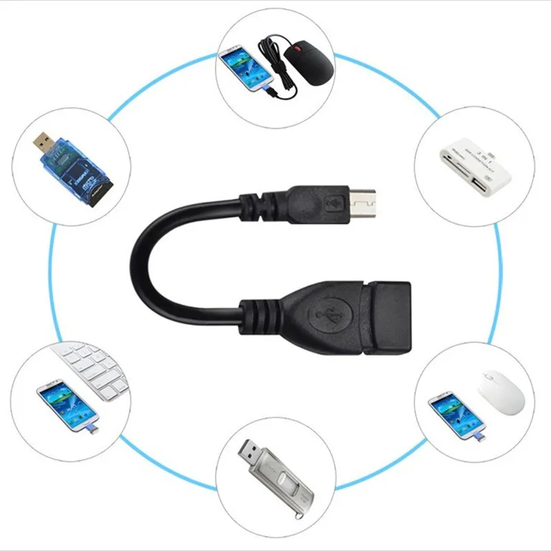 UROCK Micro USB Мужской хост разъемом типа мама кабель для Samsung HTC Android JLRJ88 in мобильный