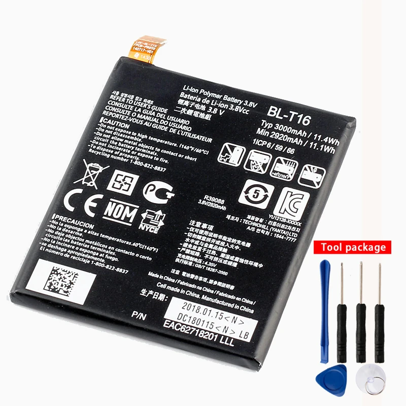 Оригинальный аккумулятор для телефона LG G Flex 2 Vu4 H959 H950 H955 LS996 US995 3000 мАч|battery for|battery