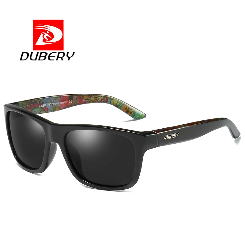 DUBERY квадратные Поляризованные Солнцезащитные hd-очки мужские водительские оттенки мужские ретро солнцезащитные очки для мужчин летние зеркальные брендовые дизайнерские Oculos - Цвет линз: A2