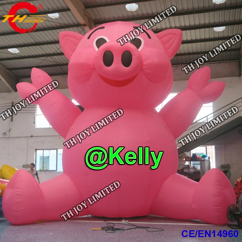 Гигантская надувная модель Свинья для наружной рекламы изготовленная на заказ