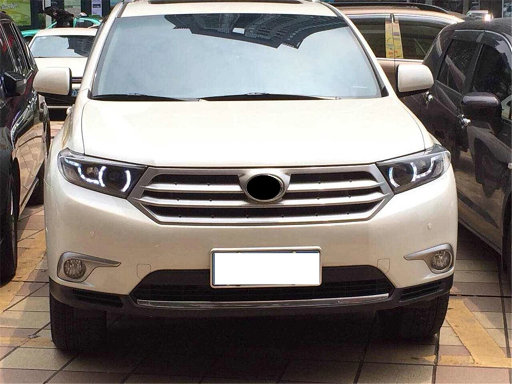 Автомобильный Стайлинг Головной фонарь для Toyota Highlander светодиодный фары 2012 2014 DRL H7