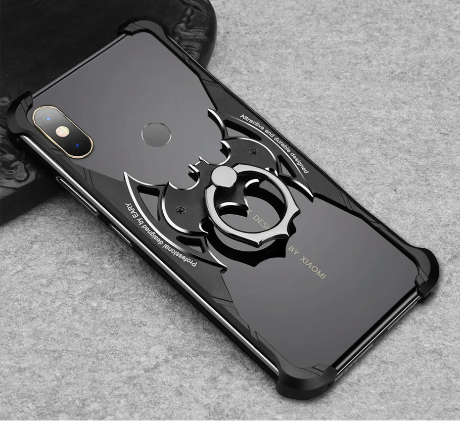 OATSBASF роскошный бампер подушка безопасности металлический чехол для Xiaomi Mi 8 чехол 360 градусов все-круглый ударопрочный чехол