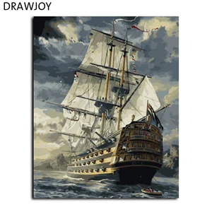 GX6923 DRAWJOY картина в рамке DIY картина по номерам картина маслом Бабочка и цветок домашний декор для гостиной 40*50 см GX21627 - Цвет: GX6923