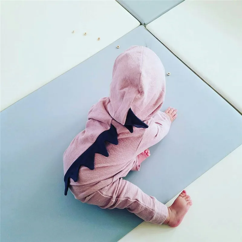 Emmababy костюм для маленьких мальчиков и девочек с 3D динозавром однотонные розовые