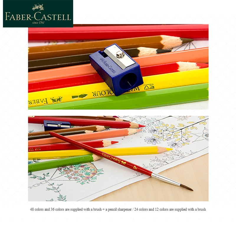 Набор цветных карандашей Faber Castell 12/24/36/48/60/72 водорастворимые цветные карандаши