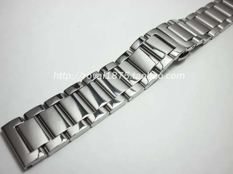 Роскошный Полировочный мужской ремешок для часов сменный Браслет из нержавеющей