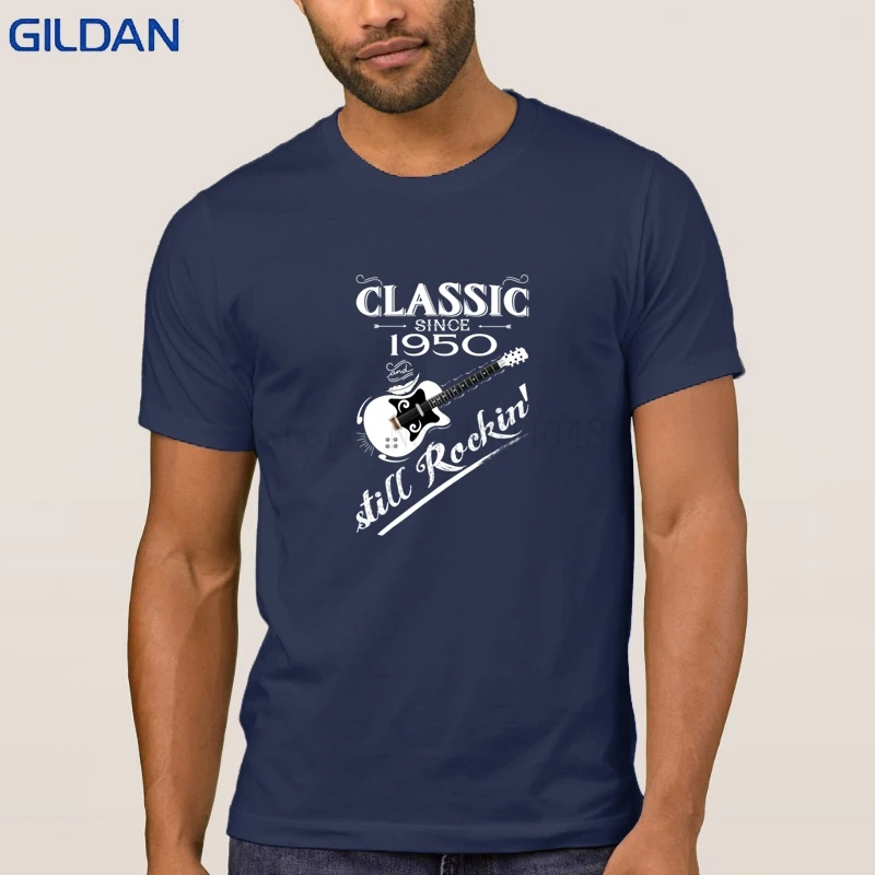 Новый Стиль Классический с 1950 года все еще Rockin Футболка короткий рукав Camiseta