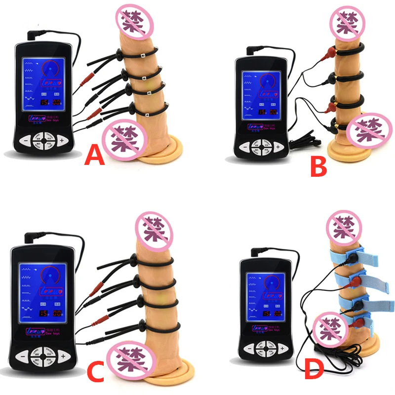 4 стиля регулируемое электро проводящее волокно пенис кольца стимуляция петух