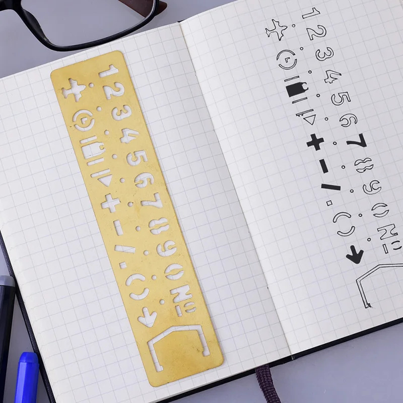 Трафареты для ежедневника трафареты из нержавеющей стали с буквами алфавита 1x5