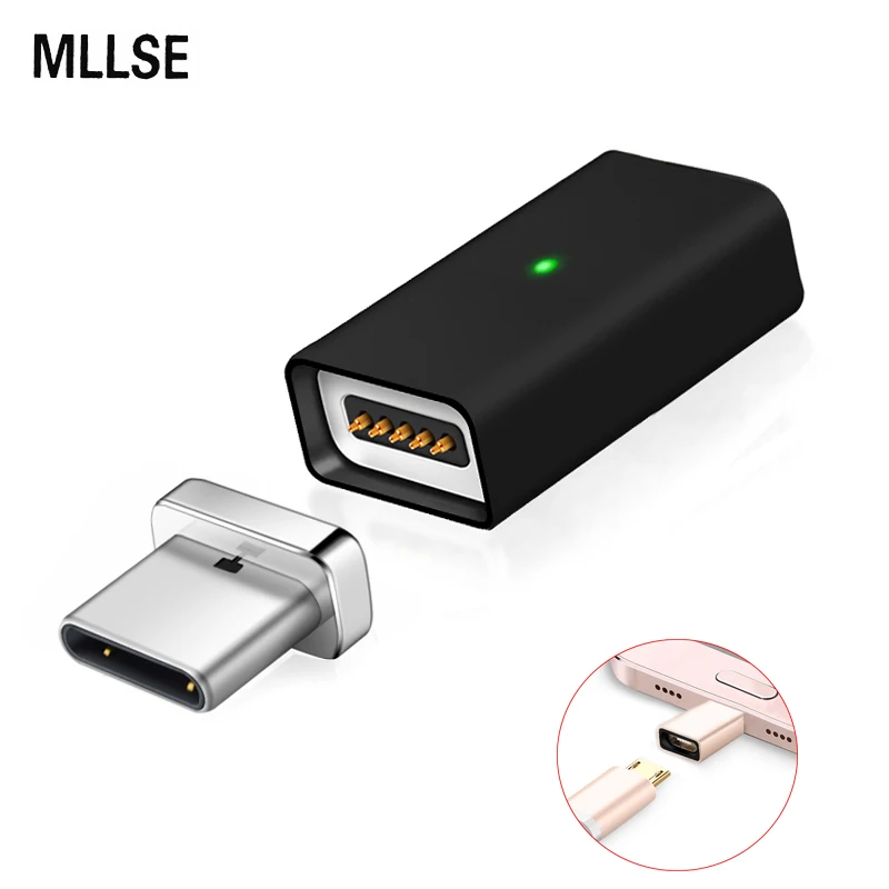 Магнитный адаптер Micro USB Мама к Type C папа зарядное устройство для SAMSUNG S10 + S9 8 Note Xiaomi