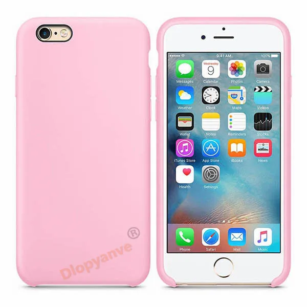 light pink Есть официальный силиконовый чехол с логотипом для Apple Iphone 7 8 6 6S Plus 5 5S SE чехол для Iphone X XS MAX XR чехол для телефона - Цвет: light pink
