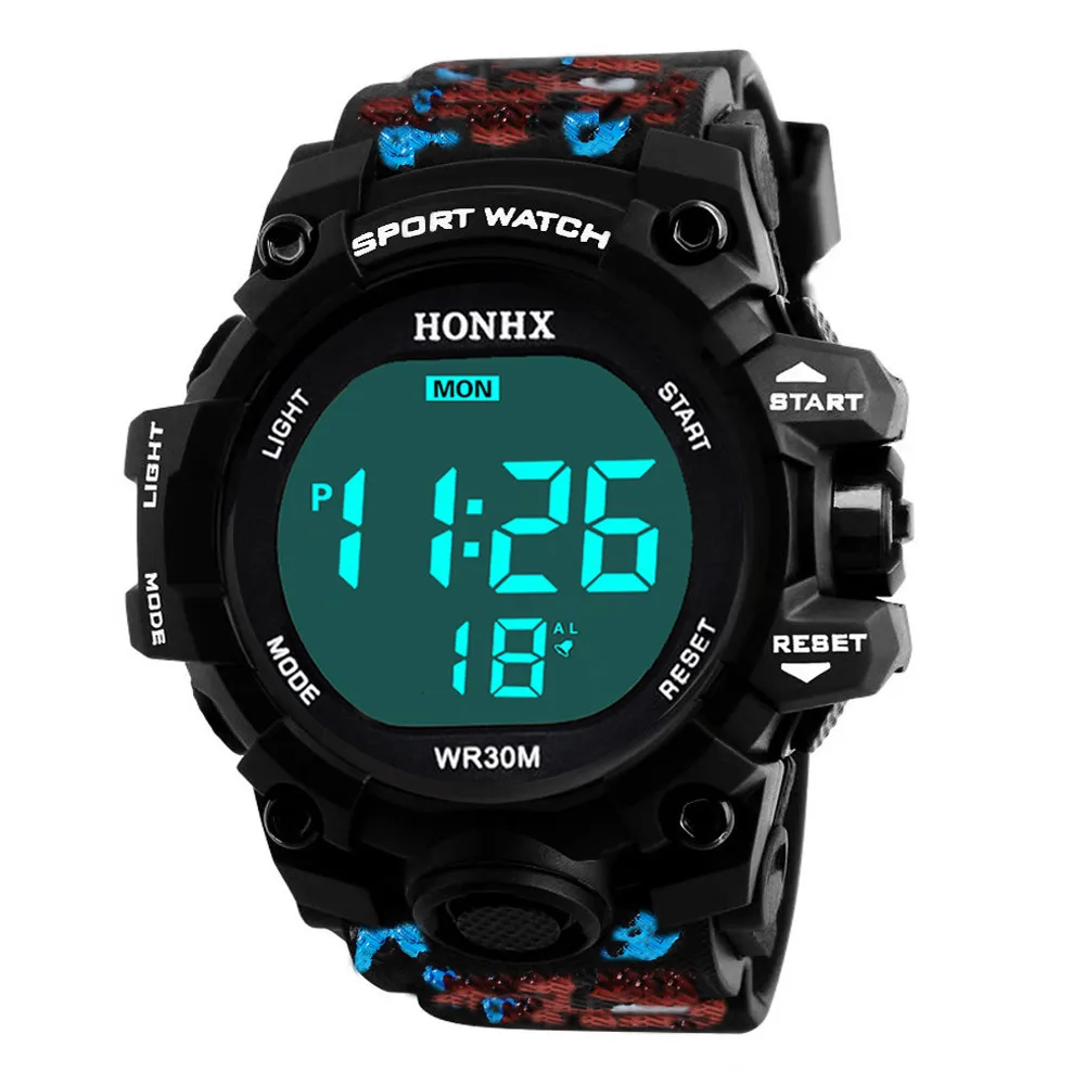 Спортивные часы GEMIXI водонепроницаемые цифровые светодиодные спортивные для