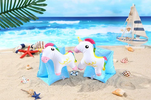 blue unicorn YUYU кронштейн для малышей, плавательный круг, детский надувной бассейн, поплавок, плавательный рычаг, кольцо для безопасности, тренировочный круг для плавания, поплавок, кольцо с фламинго - Цвет: blue unicorn